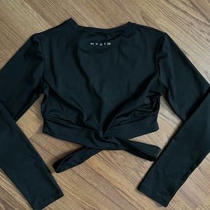 NVGTN criss cross black long sleeve